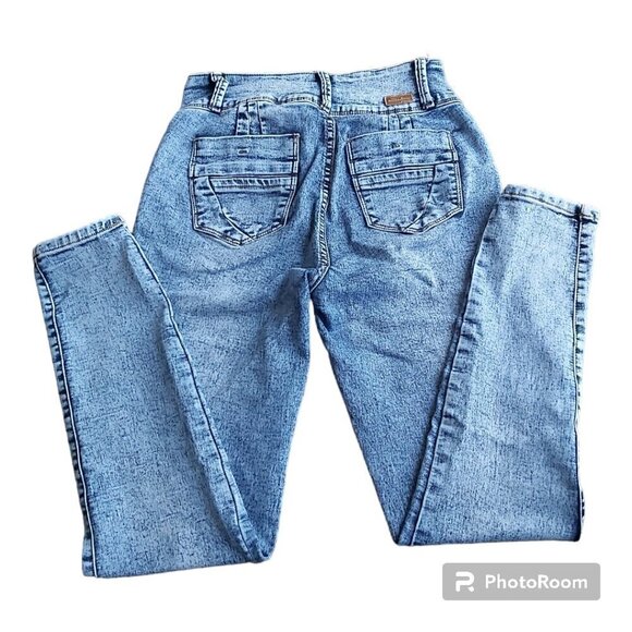 Mitzi Michel Stone Wash High Waist Skinny Jegging - Size 9 - Picture 5 of 12